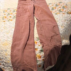 PacSun Pink Boyfriend Jeans